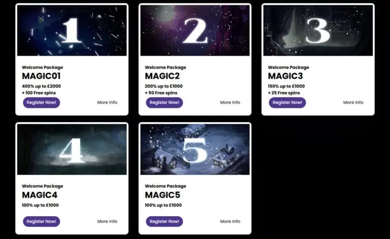 Magic Win casino bonuses
