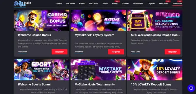 MyStake casino bonus